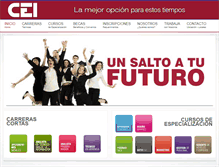 Tablet Screenshot of cei.edu.uy